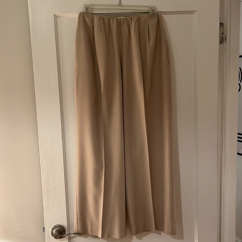 Vince Tan Viscose Trouser Pants